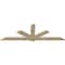 Ekena Millwork Kennewick Rough Sawn Timber Gable Bracket, Douglas Fir, 96"W x 32"H x 2"D x 6"F, 8/12 Pitch GBW096X32X0206KEN00RDF - alternate 2